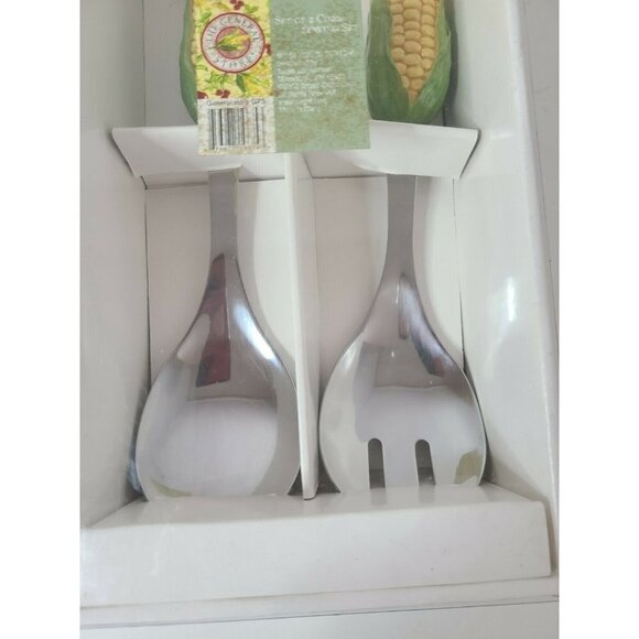 Corn Cob Handle Stainless Steel Serving Utencils - Picture 4 of 6